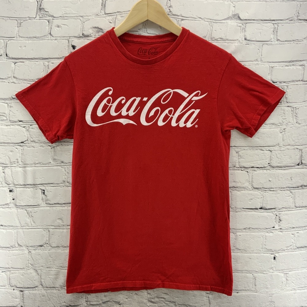 Coca Cola T Shirt Sz‎ S Red Logo Advertising Classic